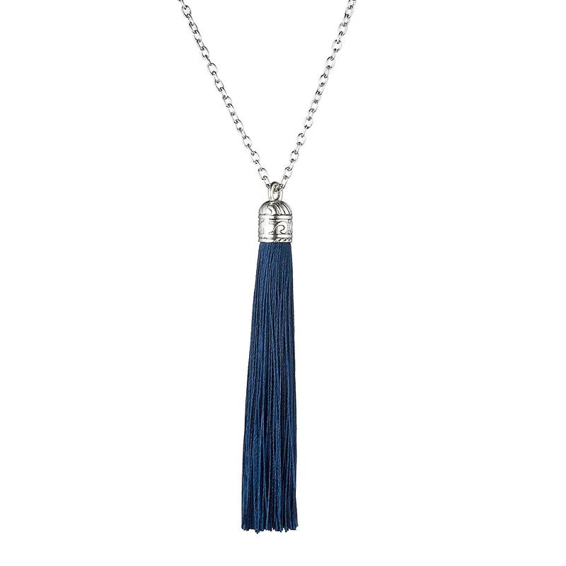 Ethnic Fringe Tassel Long Pendant Necklace Jewelry