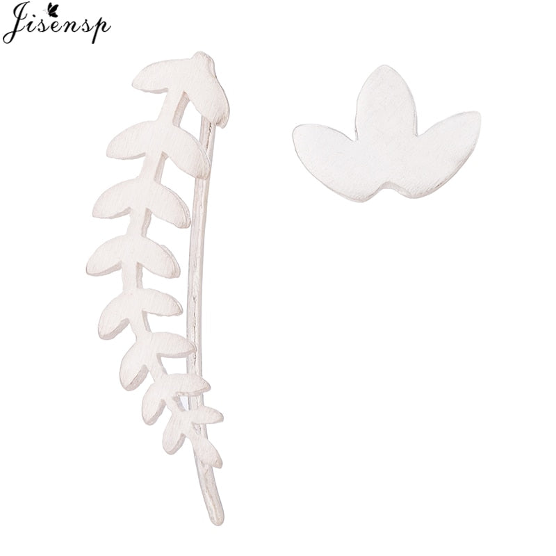 Jisensp Punk Waves Ear Climbers Earrings for Women Stud Earings Ear Crawler Bohemian Cute Earing Piercing Earings Pendientes