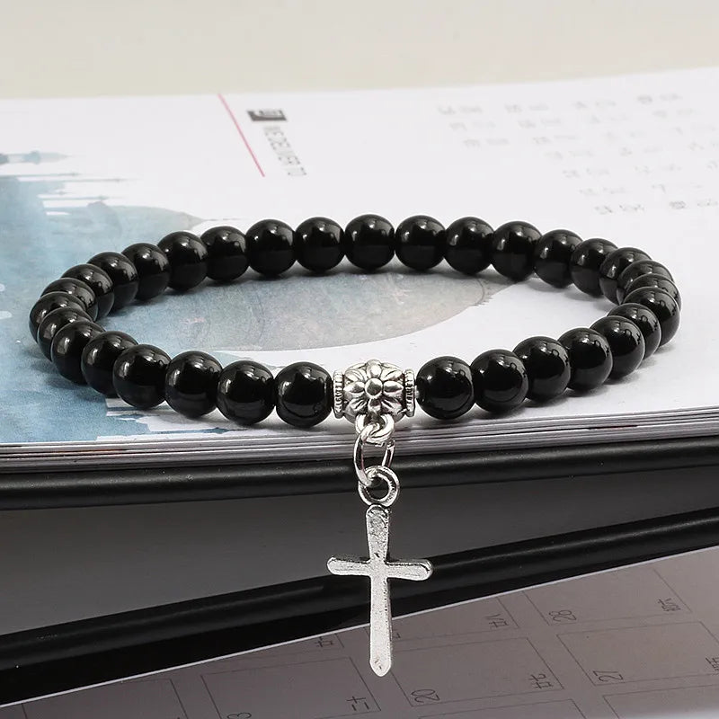 Natural Stone Beaded Bracelet