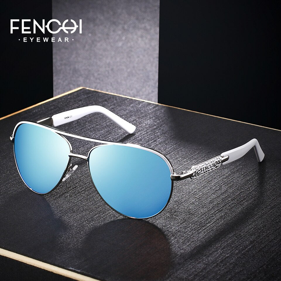 FENCHI Sunglasses Women Driving Pilot Design luxury brand shades pink mirror trendy Sun glasses oculos de grau feminino