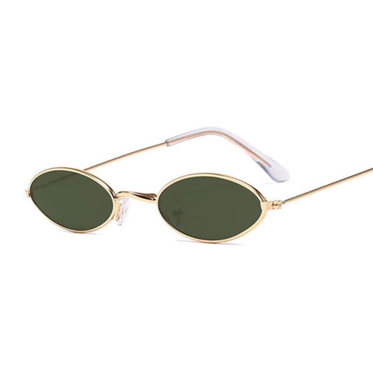 Small Frame Black Shades Round Sunglasses Woman Oval Brand Designer Vintage Fashion Pink Sun Glasses Female Oculos De Sol