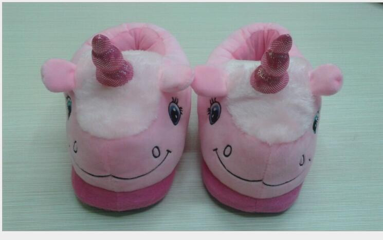 Size 36-41 Adult Unicorn Home Slippers Women Unicornio Pantufa Cute Shoes Cartoon Fur Unisex Indoor Chausson Licorne Chinelo k46