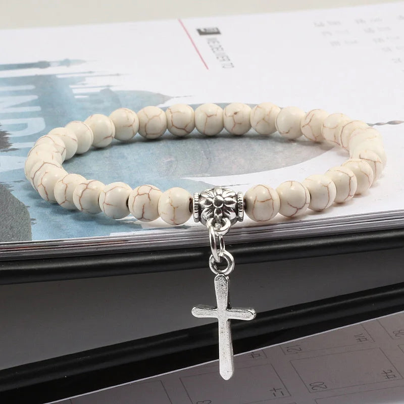 Natural Stone Beaded Bracelet