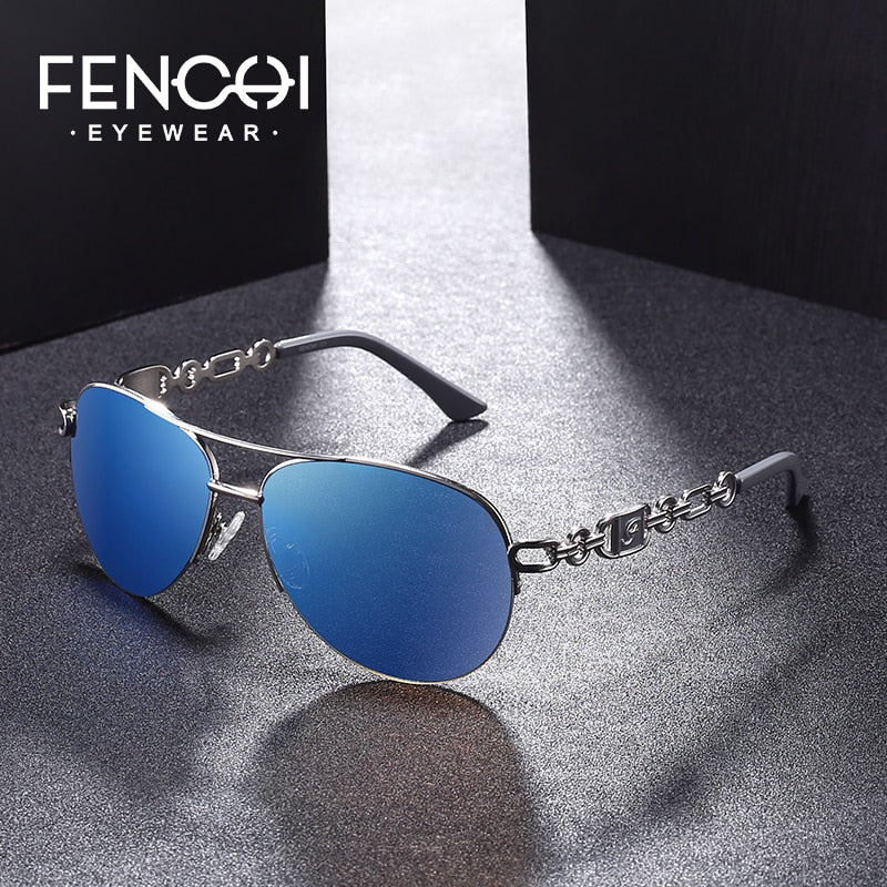 FENCHI Women Sunglasses DesignerTrendy Brand Vintage Pink Mirror Sun Glasses Ladies Cat Eye Eyewear Oculos Feminino De Sol