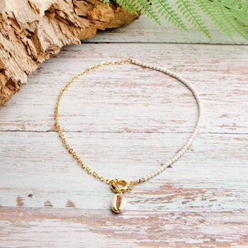 MOON GIRL Boho Cowrie Choker Natural Shell Pendant Necklace Women Design Chain Collares Fashion Collier Femme Dropshipping