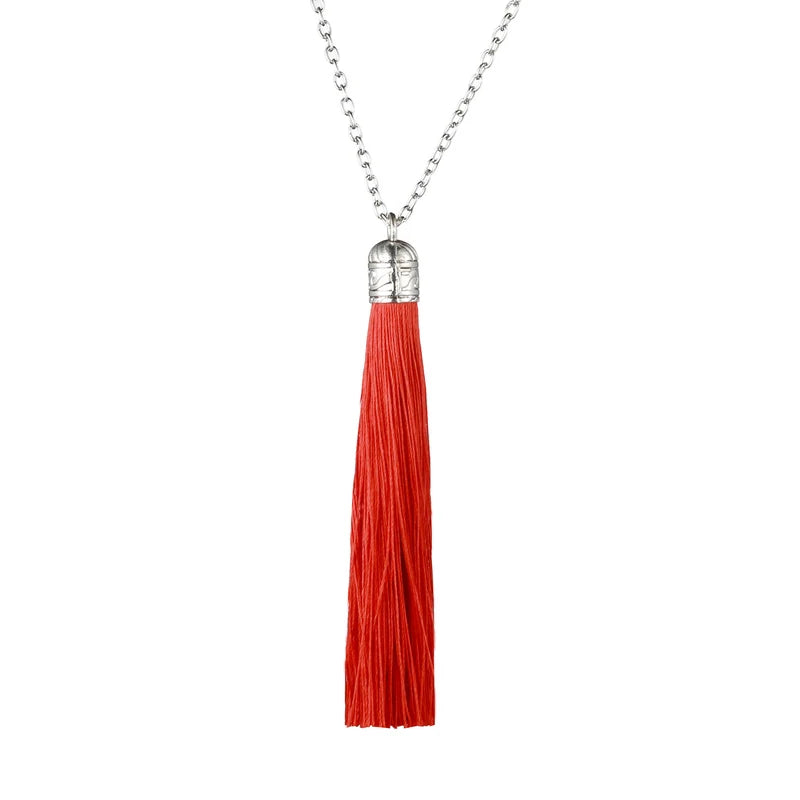 Ethnic Fringe Tassel Long Pendant Necklace Jewelry