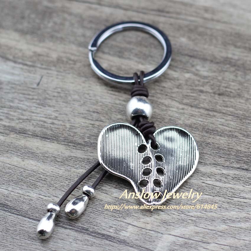 Anslow Brand Design Heart Keychain Key Chain Charms for Keys Car Keys Accessories Keychain on a Bag For Men's Gift LOW0002KY