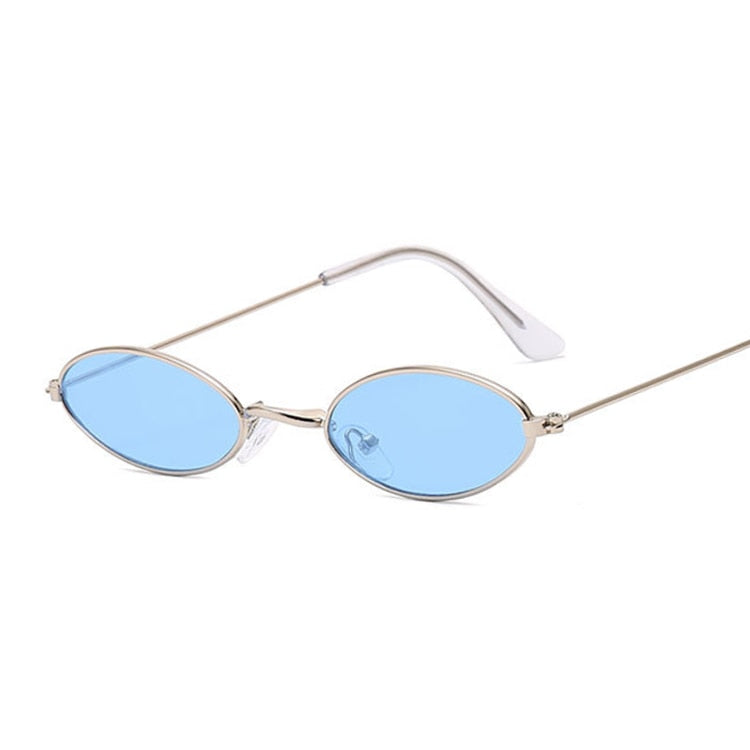 Small Frame Black Shades Round Sunglasses Woman Oval Brand Designer Vintage Fashion Pink Sun Glasses Female Oculos De Sol