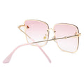 2023 New Oversize Clear Pink Sunglasses for Women Gradient Square Bee Sun Glasses Superstar Luxury Brand Designer Shades UV400 - Charlie Dolly