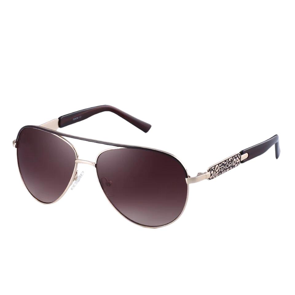 FENCHI Sunglasses Women Driving Pilot Design luxury brand shades pink mirror trendy Sun glasses oculos de grau feminino