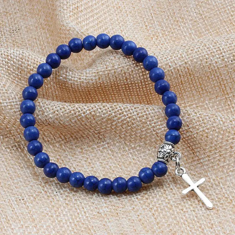Natural Stone Beaded Bracelet