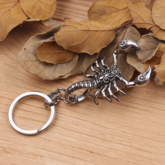 Hip hop Black Cool Scorpion Animal Pendant Key Chain Stainless Steel Exquisite Fashion Punk Keychain Men Jewelry Birthday Gift - Charlie Dolly