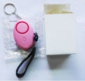 Portable Self Defense 130dB Anti Aggression Personal Security Alarm Keychain LED Lights Emergency Safety For Women