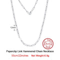 ORSA JEWELS 14K Gold Plated Genuine 925 Sterling Silver Paperclip Neck Chain 6/9.3/12mm Link Necklace for Women Men Jewelry SC39 - Charlie Dolly