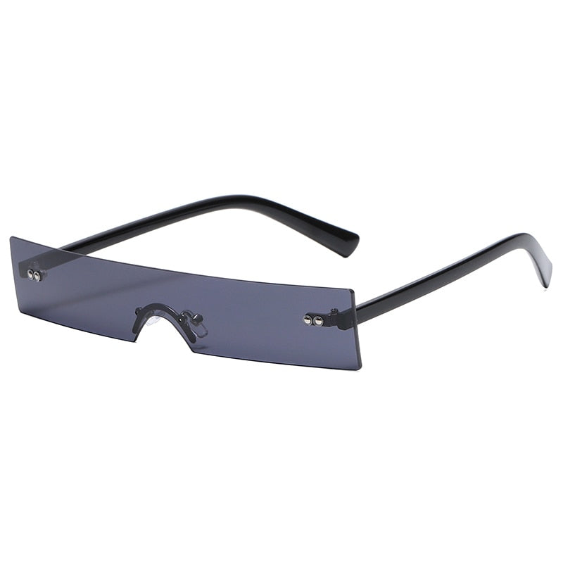 Small Rectangle Sunglasses Women Vintage Brand Designer Red Pink Lens Sun Glasses Personality Narrow Shades gafas de sol