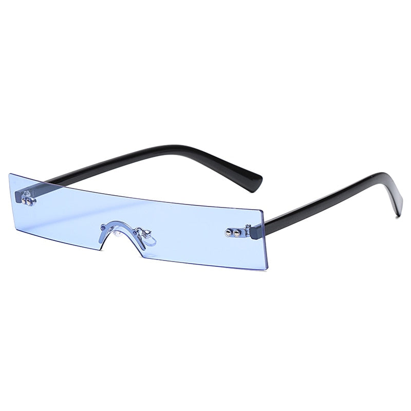 Small Rectangle Sunglasses Women Vintage Brand Designer Red Pink Lens Sun Glasses Personality Narrow Shades gafas de sol