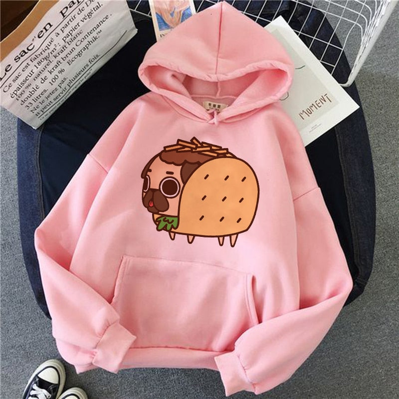 the cat hoodie women fashion kawaii korean harajuku Sweatshirt pink female 90s cartoon clothes female hood Oversized