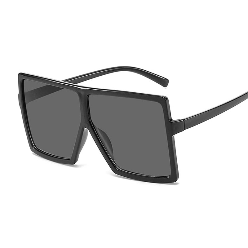 Oversized Shades Sunglasses Woman Pink Fashion Square Glasses Big Frame Sun Glasses Female Vintage Retro Unisex Oculos Feminino