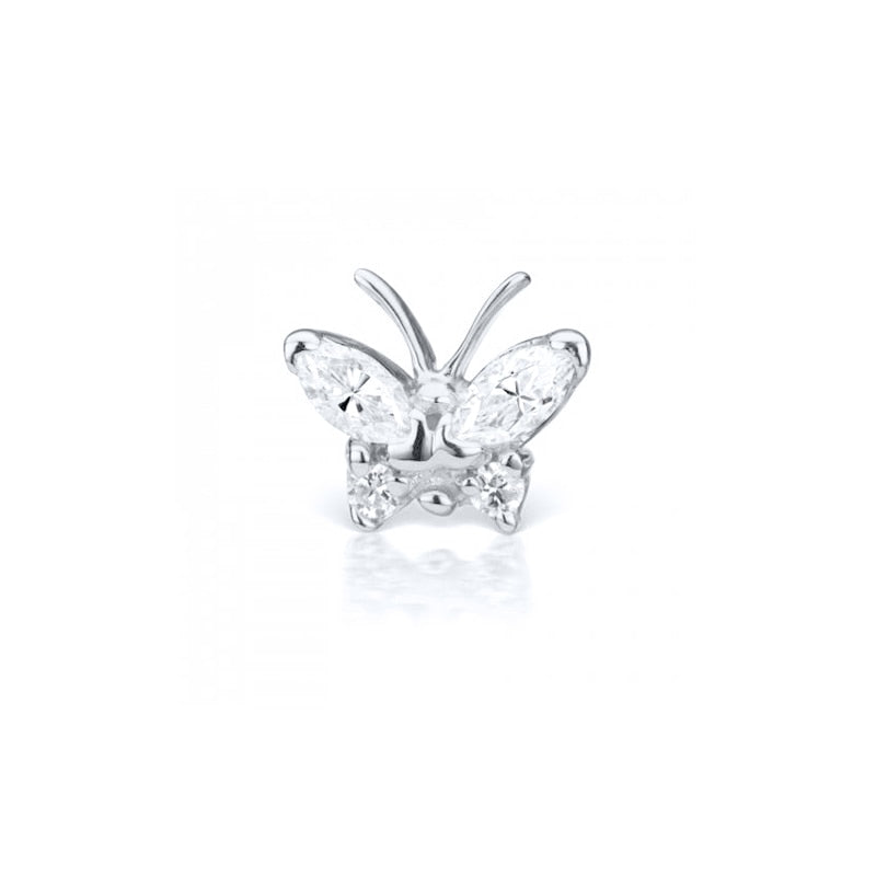 ROXI Flower Lightning Butterfly Cross Symbol Crown Eye Stud Earrings for Women Piercing Earrings Silver 925 Jewelry Pendientes