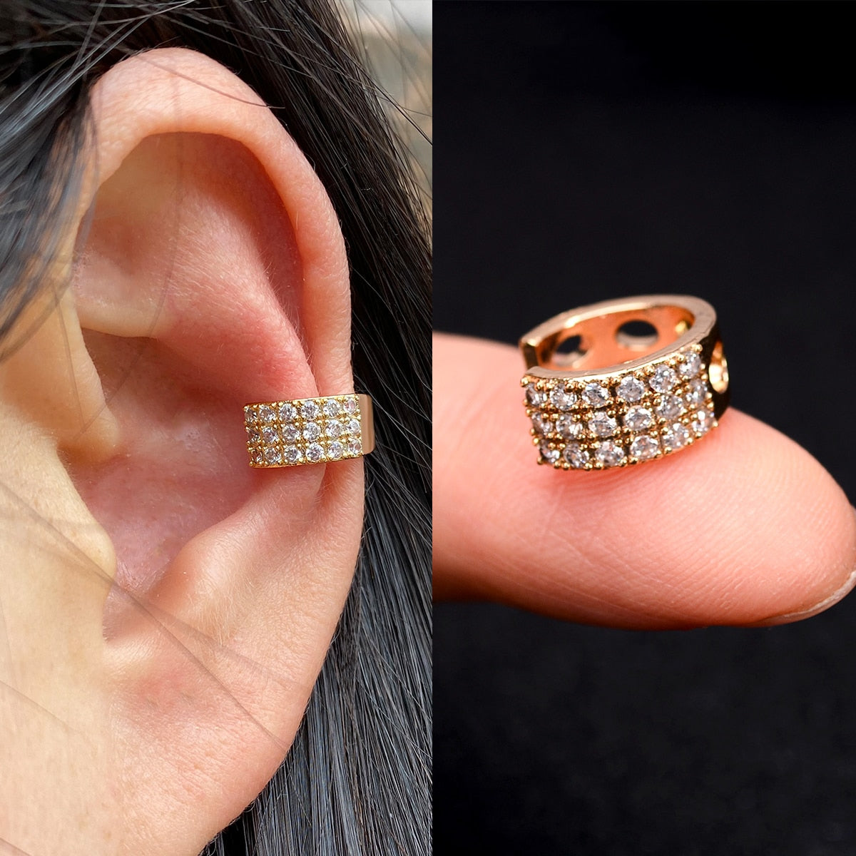 1Pcs Hot Sale Cute Metal Leaf Earcuff Clips On Earring for Women Girls No Fake Piercing Cartilage Earrings Ear Ring Without Hole