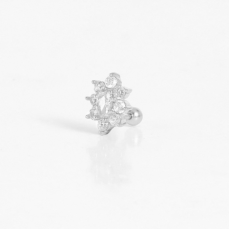 ROXI Flower Lightning Butterfly Cross Symbol Crown Eye Stud Earrings for Women Piercing Earrings Silver 925 Jewelry Pendientes