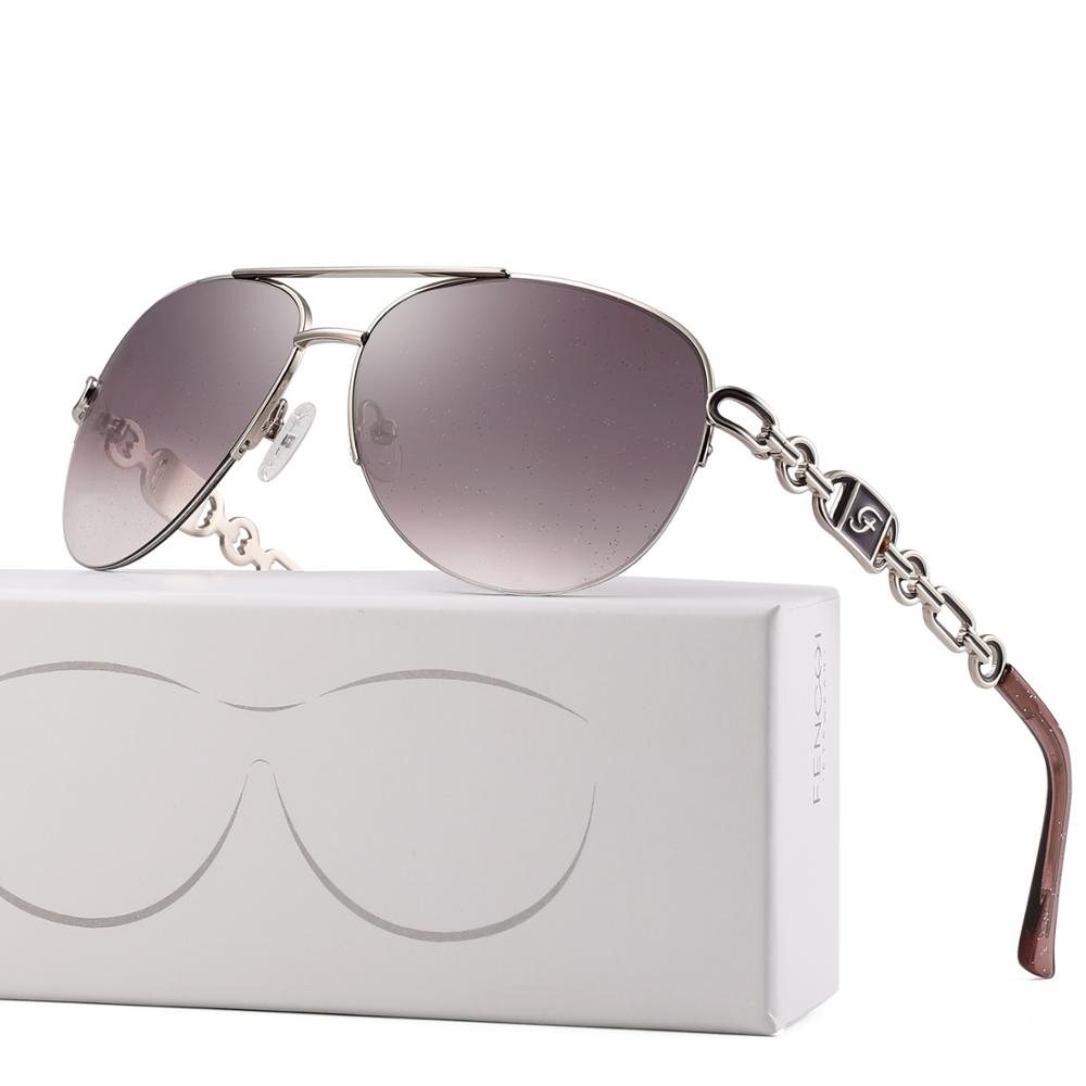 FENCHI Women Sunglasses DesignerTrendy Brand Vintage Pink Mirror Sun Glasses Ladies Cat Eye Eyewear Oculos Feminino De Sol