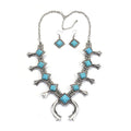 Bohemian Resin Stone Vintage Statement Choker Necklaces Women Fashion Indian Maxi Long Horn Pendants Necklace - Charlie Dolly