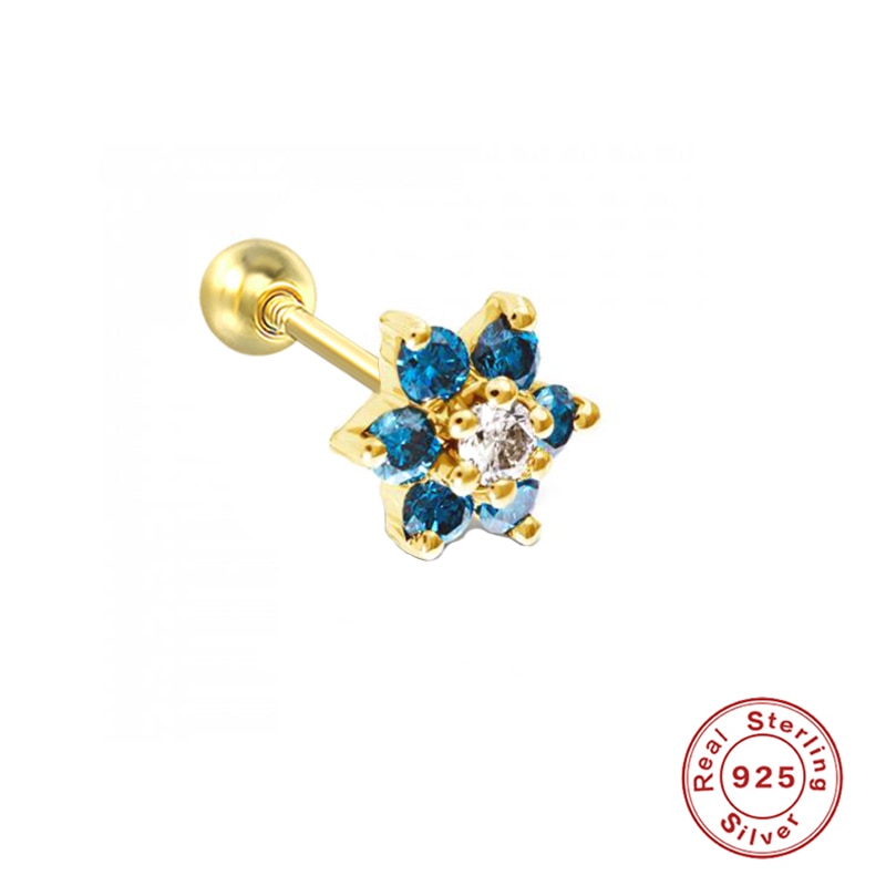 ROXI Small Crown Moon Star Lightning Constellation Stud Earrings for Women 925 Sterling Silver Piercing Earring Kolczyki Damskie