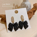 Pearl Rhinestone Bear Love Earrings Female Exquisite Small Earrings Korea Simple Cute Earrings Female Party Beautiful Jewelry - Charlie Dolly