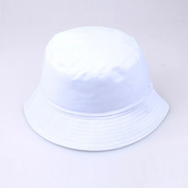 2021 New Fashion Korean Pink Cow Print Bucket Hat Women Reversible Fishing Cap Bob Chapeau Autumn Summer