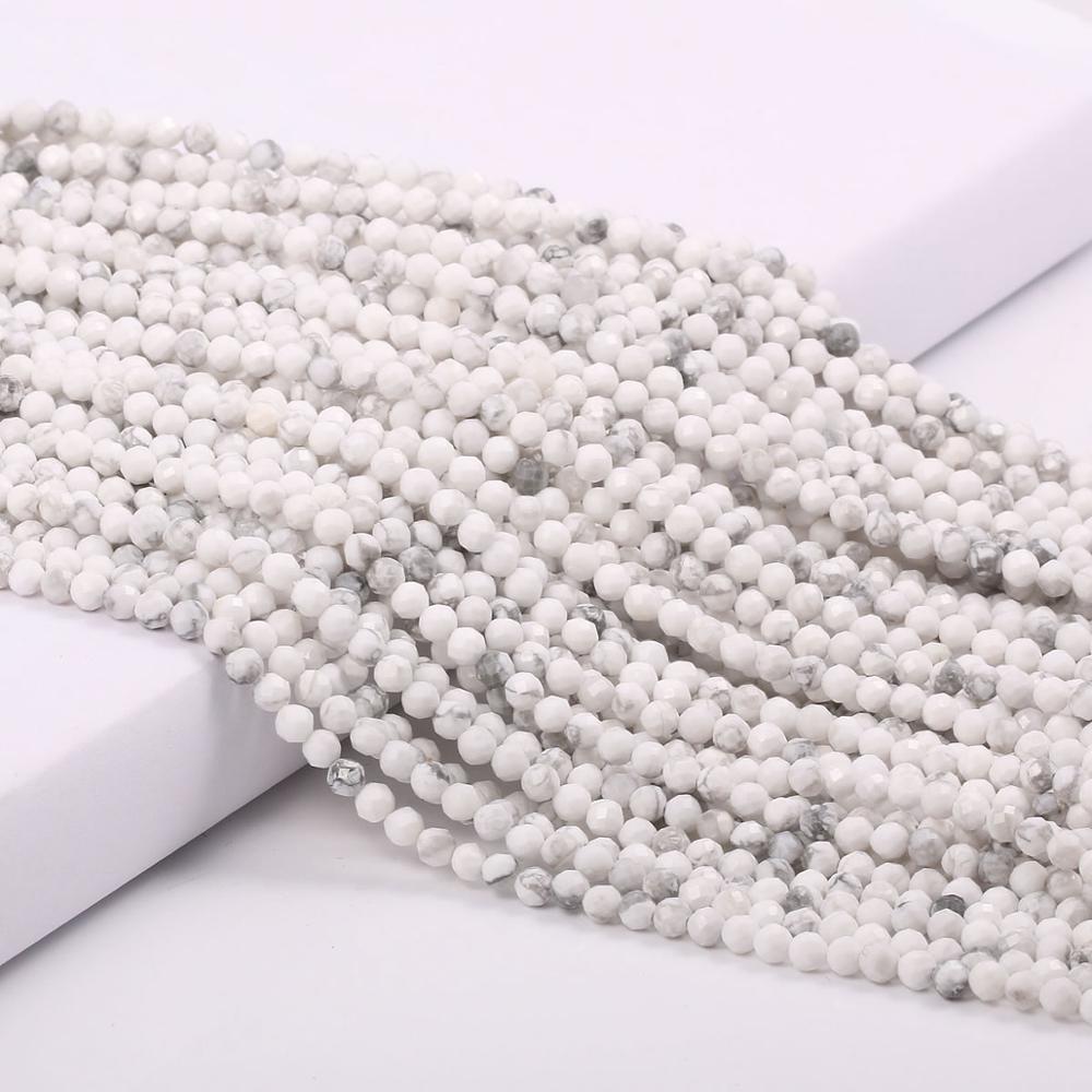 Natural Pink Tourmaline Beads Faceted Loose Round Beads for Jewelry Making Necklace DIY Bracelet Accessories 2 3mm