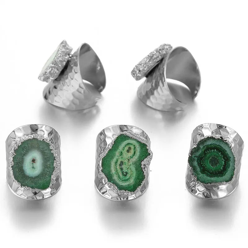 Agate Boho Ring