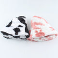 2021 New Fashion Korean Pink Cow Print Bucket Hat Faux Fur Winter Hats For Women Warm Plush Fisherman Caps - Charlie Dolly