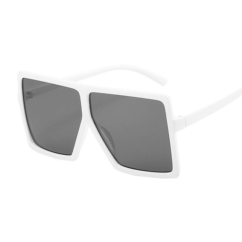 Oversized Shades Sunglasses Woman Pink Fashion Square Glasses Big Frame Sun Glasses Female Vintage Retro Unisex Oculos Feminino