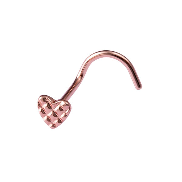 1PCS Fashion Nose Piercing rings 20G Steel Bar Nostril Nose Septum 5-Shape Screws Nose Studs Delicate Piercing Jewelry In Nose