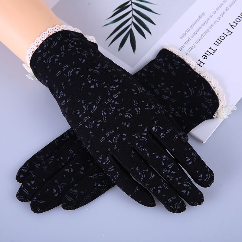 Women Sunscreen Stretch Gloves Summer Spring Lady Touch Screen Anti Uv Slip Resistant Driving Glove Breathable Guantes Pink
