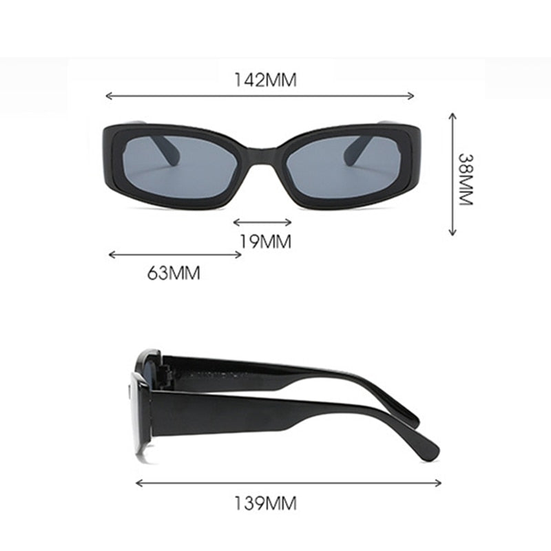 DYTYMJ Vintage Cat Eye Sunglasses Women Square Sunglasses for Women Luxury Brand Designer Sunglasses Retro Pink Shades Glasses
