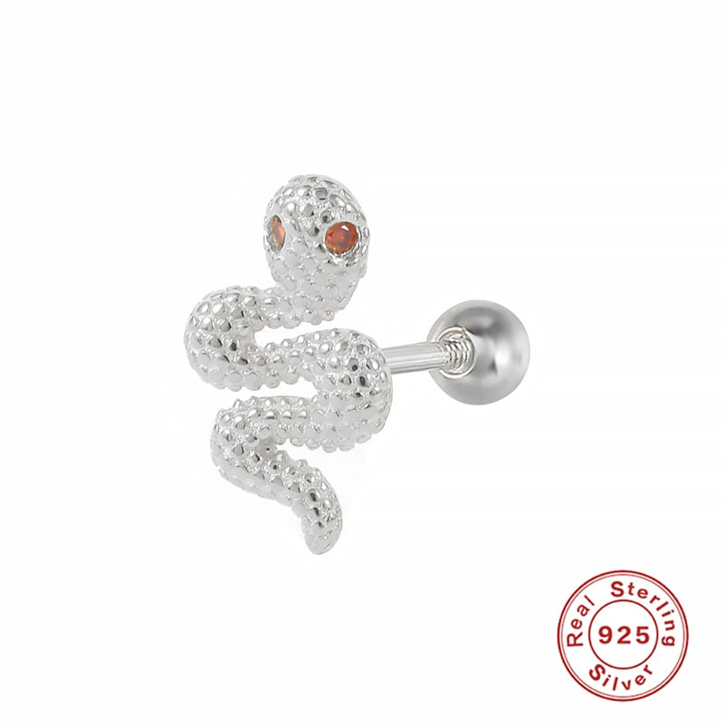 ROXI Flower Lightning Butterfly Cross Symbol Crown Eye Stud Earrings for Women Piercing Earrings Silver 925 Jewelry Pendientes