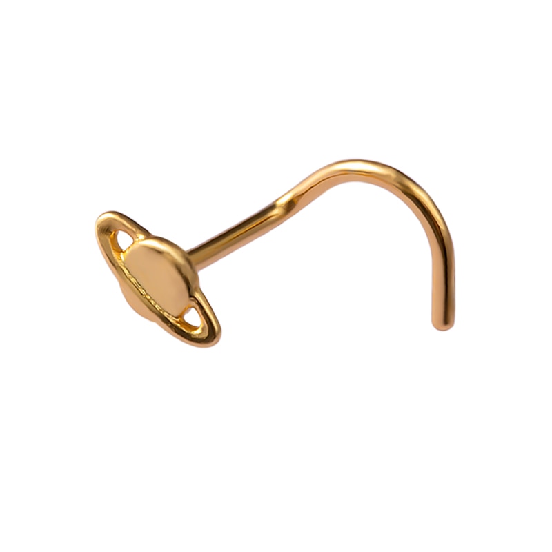 1PCS Fashion Nose Piercing rings 20G Steel Bar Nostril Nose Septum 5-Shape Screws Nose Studs Delicate Piercing Jewelry In Nose