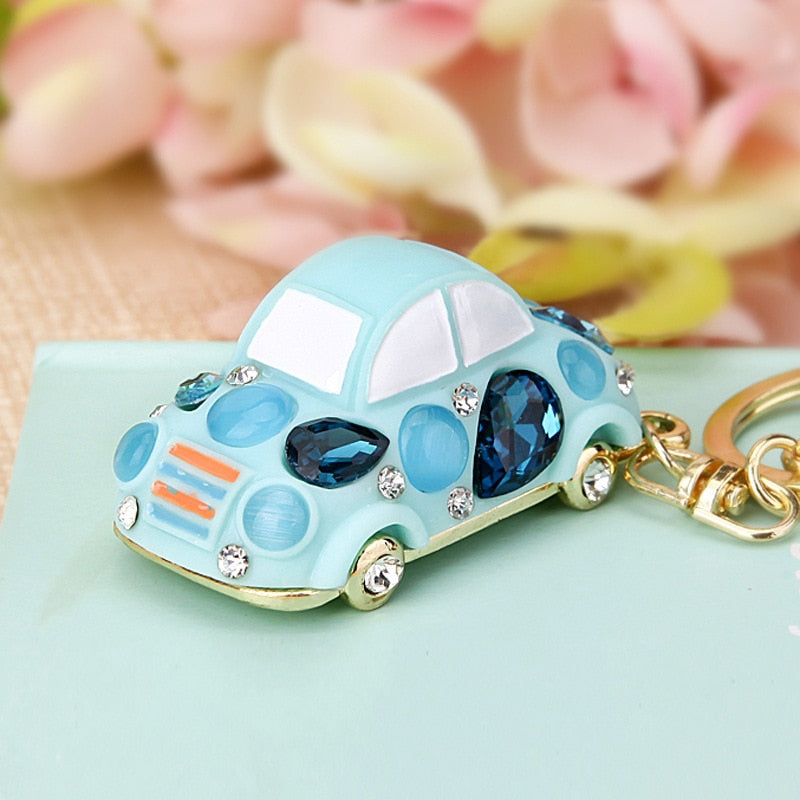 XDPQQ Hot-selling Small Commodity Car Hair Keychain Metal Korean Female Bag Pendant Keychain Ring