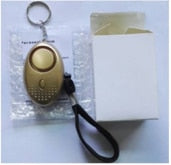 Portable Self Defense 130dB Anti Aggression Personal Security Alarm Keychain LED Lights Emergency Safety For Women