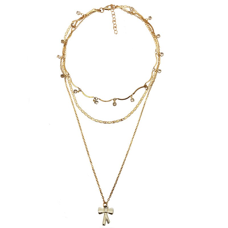 3 PCS OFF 10% Bohemian Colorful Seed Beads Necklace Long Horn Pendant Starfish Multi-layer Pearl Necklace Set For Women Jewelry