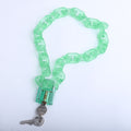 FishSheep Rock Acrylic Clear Lock Pendant Necklace For Women Pink Resin Lock Long Transparent Chain Choker Necklace 2020 Jewelry - Charlie Dolly