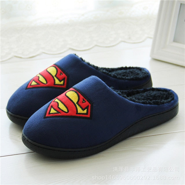 Home Slippers Women Lovers Men Plus Size 45 Fur Slippers Flock Short Plush Warm Funny Slippers Indoor Winter shoes