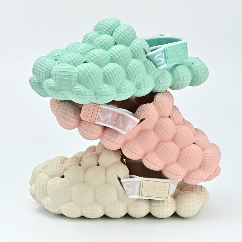 Comwarm Toddler Children Bubble Slippers Kids Summer Sandals Outdoor Leisure Beach Slides Boys Girls Closed Toe Home Shoes