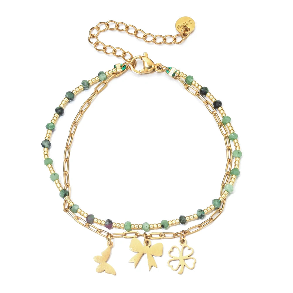 Evil Eye & Hamsa Hand Boho Bracelet