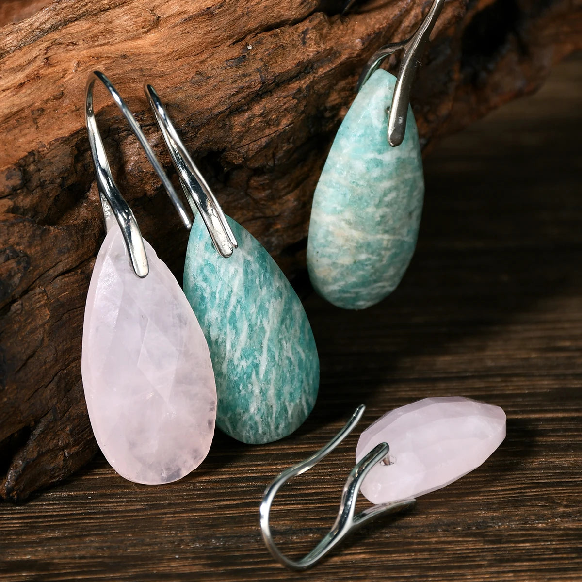 Rose Quartz Earrings