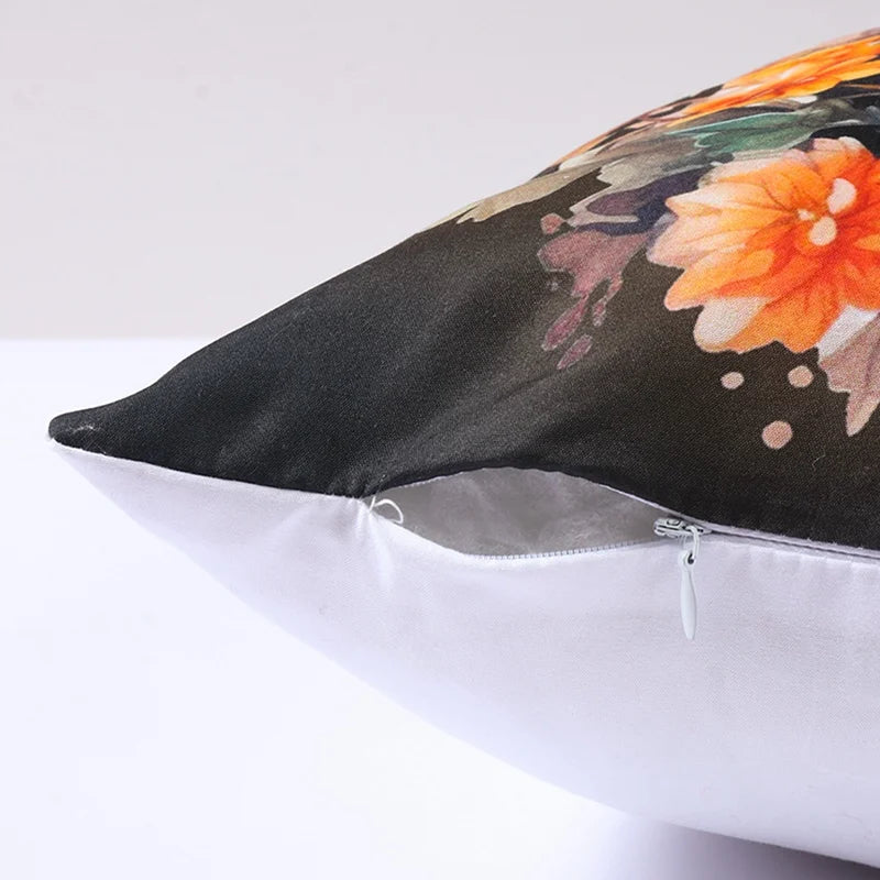 Halloween Pumpkin Ghost Pillowcase Happy Halloween Party Decorations For Home 2024 Trick or Treat Spider Bat Cat Pillow Covers - Charlie Dolly