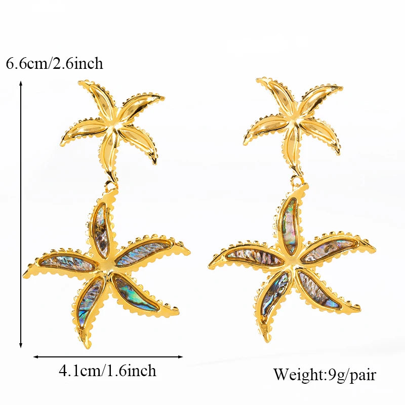 Blue Stone Gold Plated Drop Earrings Jewelry