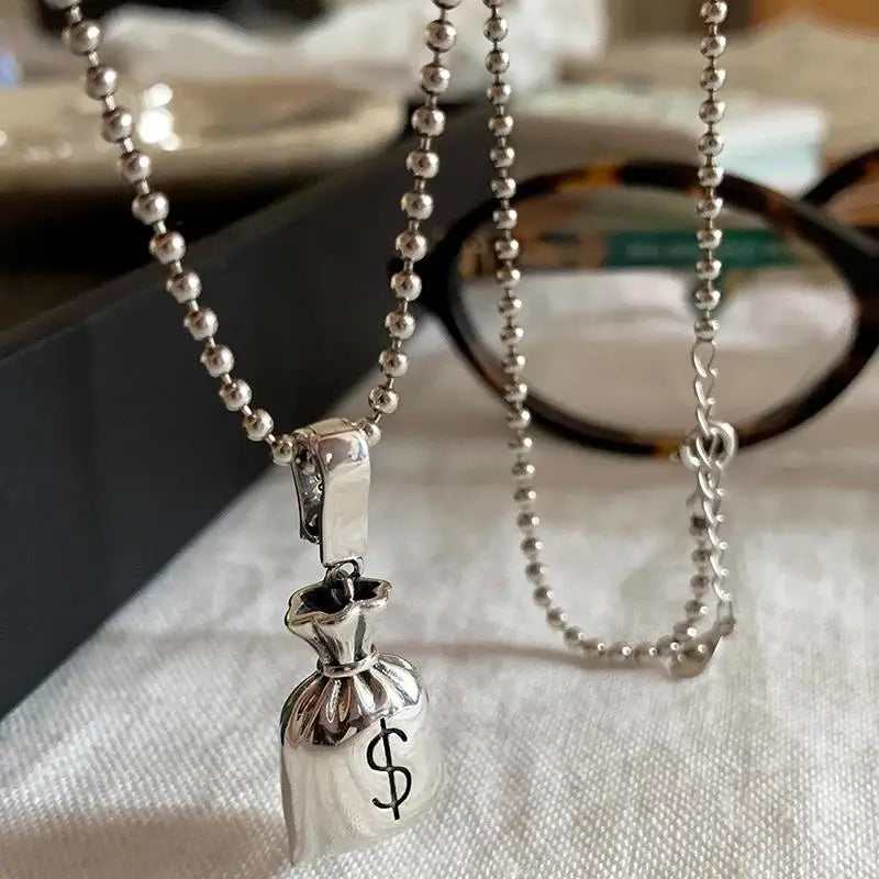 Sterling Silver Bead Geometric Choker Necklace Jewelry